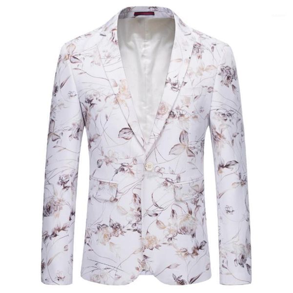 2020 spring and autumn new men's casual boutique flower dress suit / men's one-button slim floral blazer jacket coat1, White;black
2020 spring and autumn new men's casual boutique flower dress suit / men's one-button slim floral blazer jacket coat1, White;black