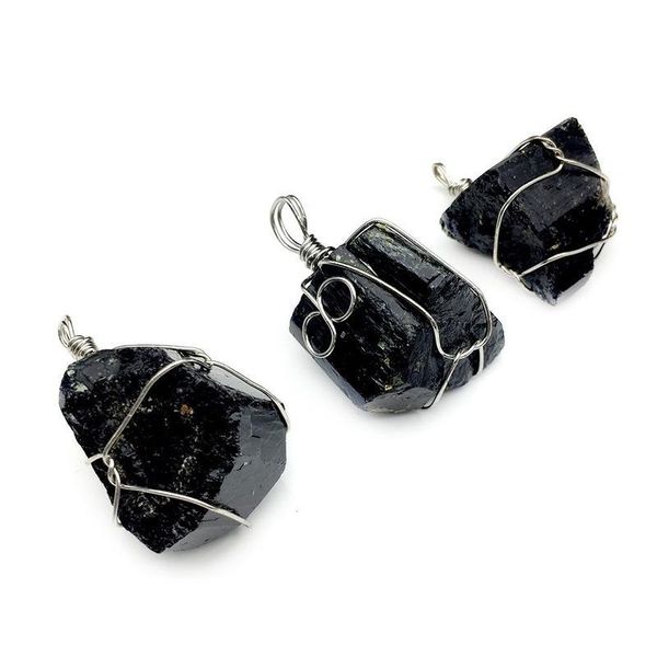 handmade wire wrap natural black tourmaline raw stone pendant crystal jet stone ore radiation protection stone craft qylvoy
handmade wire wrap natural black tourmaline raw stone pendant crystal jet stone ore radiation protection stone craft qylvoy