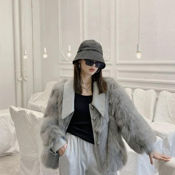 women's fur & faux women 2021 winter fashion fake jackets female short solid color loose outwears ladies warm coats q636, Black
women's fur & faux women 2021 winter fashion fake jackets female short solid color loose outwears ladies warm coats q636, Black