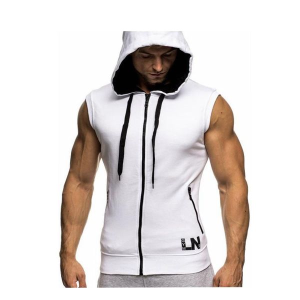 men's sleeveless sports hoodie gym slim vest gilet fitness hooded sweatshirts full zipper coat fashion hit color stitching, Black;white
men's sleeveless sports hoodie gym slim vest gilet fitness hooded sweatshirts full zipper coat fashion hit color stitching, Black;white