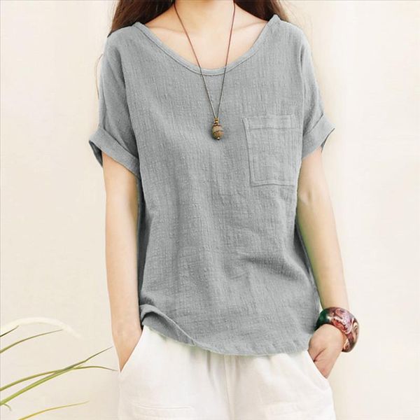 blouse women blusas mujer de moda ladies short sleeve pocket cotton and linen shirts blouse chemisier femme women blouse, White
blouse women blusas mujer de moda ladies short sleeve pocket cotton and linen shirts blouse chemisier femme women blouse, White
