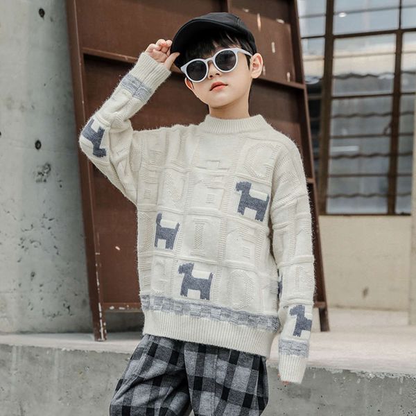 autumn pullover new children's and 2020 winter boys' foreign sle thickened knitted sweater, Blue
autumn pullover new children's and 2020 winter boys' foreign sle thickened knitted sweater, Blue