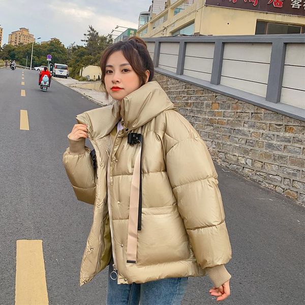 new fashion ribbons glossy parka winter jacket women thicken warm short stand collar parka coat1, Black
new fashion ribbons glossy parka winter jacket women thicken warm short stand collar parka coat1, Black