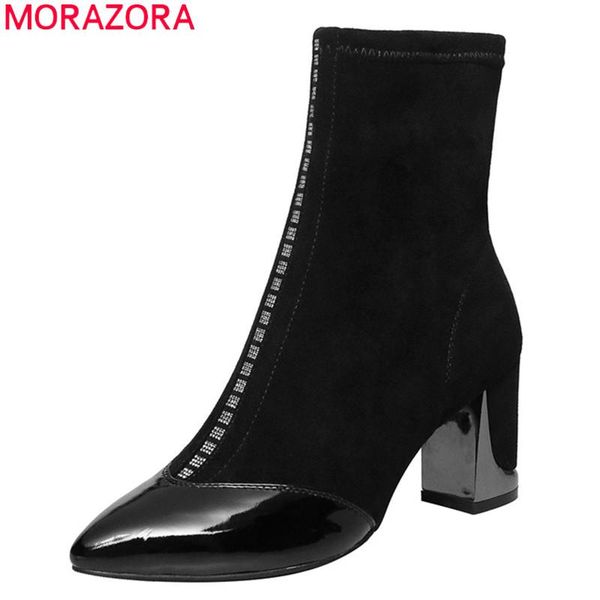 boots morazora 2021 big size 33-44 fashion ankle thick high heels poined toe ladies shoes genuine leather women black
boots morazora 2021 big size 33-44 fashion ankle thick high heels poined toe ladies shoes genuine leather women black