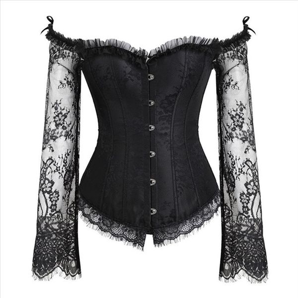 women steampunk vintage victorian shirt off shoulder lace long sleeve black retro blouse plus size prom party corset, White
women steampunk vintage victorian shirt off shoulder lace long sleeve black retro blouse plus size prom party corset, White