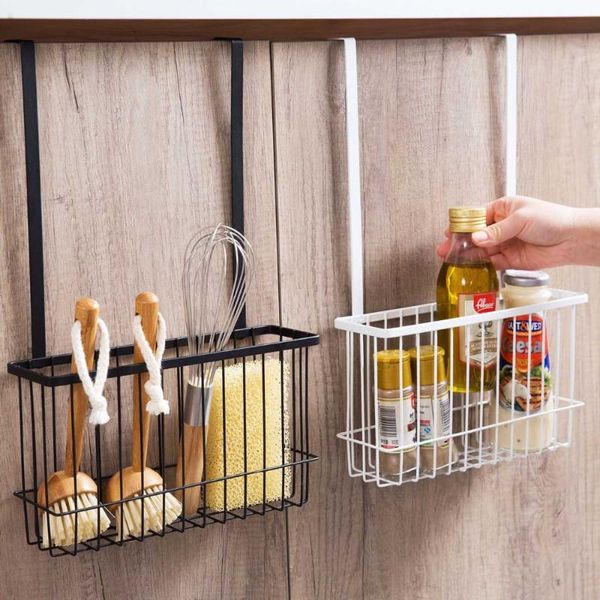 hooks & rails durable bathroom over cabinet door hanging storage basket holder organizer support kitchen tools shelves
hooks & rails durable bathroom over cabinet door hanging storage basket holder organizer support kitchen tools shelves