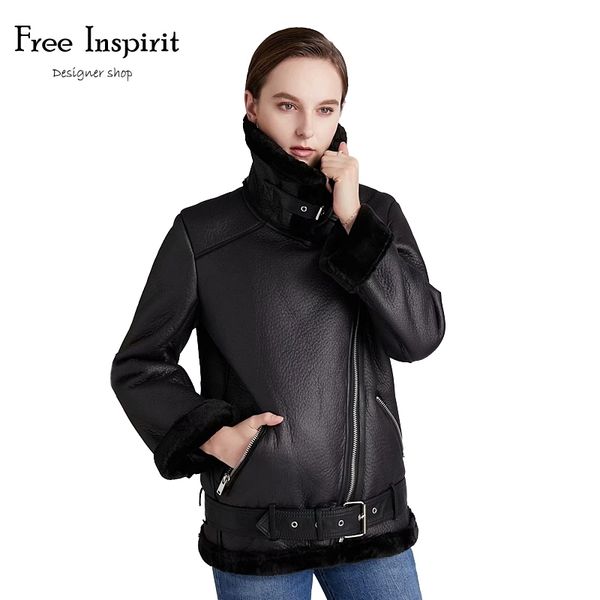 winter black pu faux leather jacket punk style womens leather jacket with fur collar thick warm moto biker jacket women coat 201030
winter black pu faux leather jacket punk style womens leather jacket with fur collar thick warm moto biker jacket women coat 201030