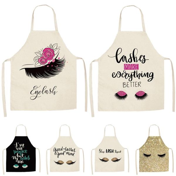 1pcs eyelash printed cleaning art aprons sleeveless home cooking kitchen apron cook wear cotton linen bibs 68x55cm/47x38cm
1pcs eyelash printed cleaning art aprons sleeveless home cooking kitchen apron cook wear cotton linen bibs 68x55cm/47x38cm
