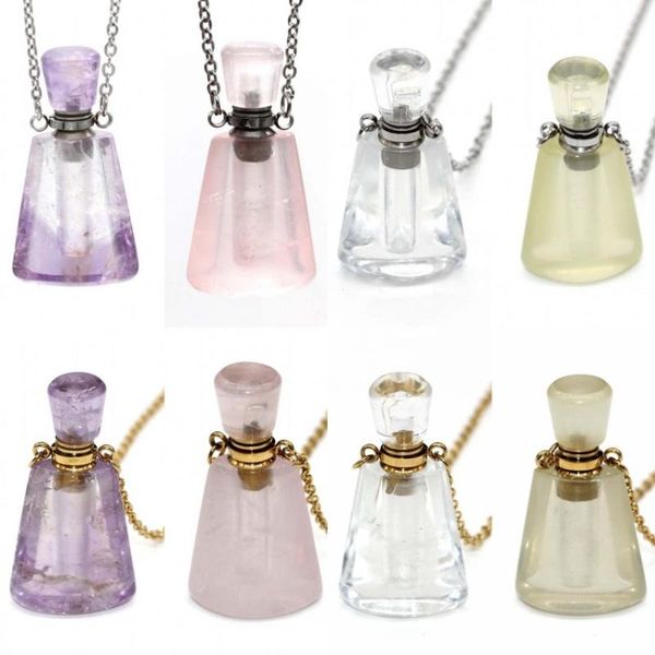 pendant necklaces kft natural healing crystal quartz stones perfume bottle essential oil diffuser pendants stone necklace, Silver
pendant necklaces kft natural healing crystal quartz stones perfume bottle essential oil diffuser pendants stone necklace, Silver