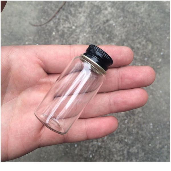 27*50*14mm 15ml small transparent glass bottles with screw black aluminum cap glass jars empty vials containe bbyymw
27*50*14mm 15ml small transparent glass bottles with screw black aluminum cap glass jars empty vials containe bbyymw