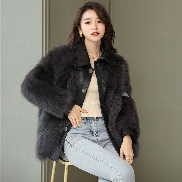 women 2021 winter fashion loose fake fur coat female thick warm faux fur jackets ladies short single breasted outwears q594, Black
women 2021 winter fashion loose fake fur coat female thick warm faux fur jackets ladies short single breasted outwears q594, Black
