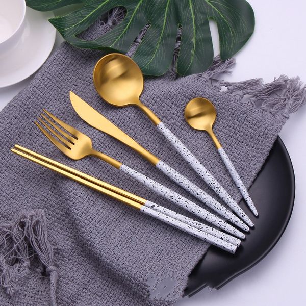 scatter point dinnerware set titanium gold dinner service suits knife fork spoon stainless steel tableware kit new arrives 38td j1
scatter point dinnerware set titanium gold dinner service suits knife fork spoon stainless steel tableware kit new arrives 38td j1