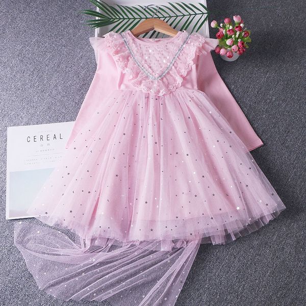 2021 new 2-7 year spring autumn sequined lace princess kids children girls clothes ball gown with cloak 3-10y upf2, Red;yellow
2021 new 2-7 year spring autumn sequined lace princess kids children girls clothes ball gown with cloak 3-10y upf2, Red;yellow