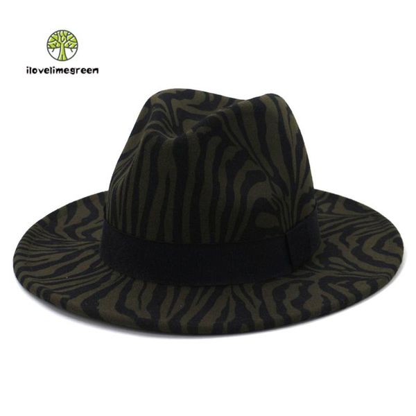 fall winter new fashion zebra-print woolen felt fedora hat for women men elegant black belt hat and caps, Blue;gray
fall winter new fashion zebra-print woolen felt fedora hat for women men elegant black belt hat and caps, Blue;gray