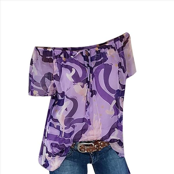 women shirts colorful print large size short sleeve slash neck loose trend elegant noble vogue summer blouse shirts, White
women shirts colorful print large size short sleeve slash neck loose trend elegant noble vogue summer blouse shirts, White