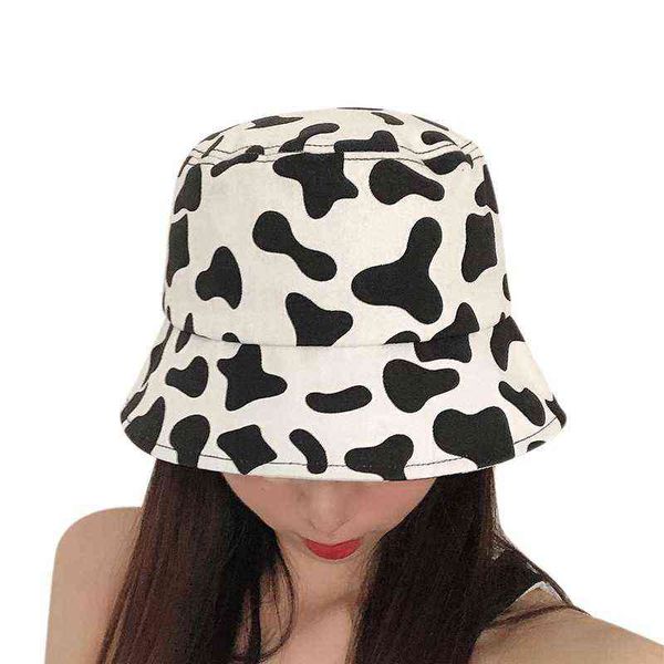 spring fashion reversible black white cow pattern bucket hats fisherman caps for women gorras summer g220311, Blue;gray
spring fashion reversible black white cow pattern bucket hats fisherman caps for women gorras summer g220311, Blue;gray