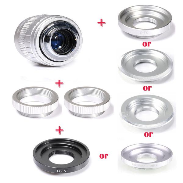 silver fujian 50mm f/1.4 aps-c cctv lens+adapter ring+2 macro ring for nex fx m4/3 nikon1 eosm mirroless camera
silver fujian 50mm f/1.4 aps-c cctv lens+adapter ring+2 macro ring for nex fx m4/3 nikon1 eosm mirroless camera