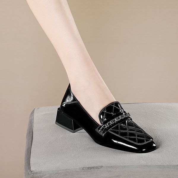 2021 women pumps natural head pattern diamond women's shoes europe and america british style 8814, Black
2021 women pumps natural head pattern diamond women's shoes europe and america british style 8814, Black
