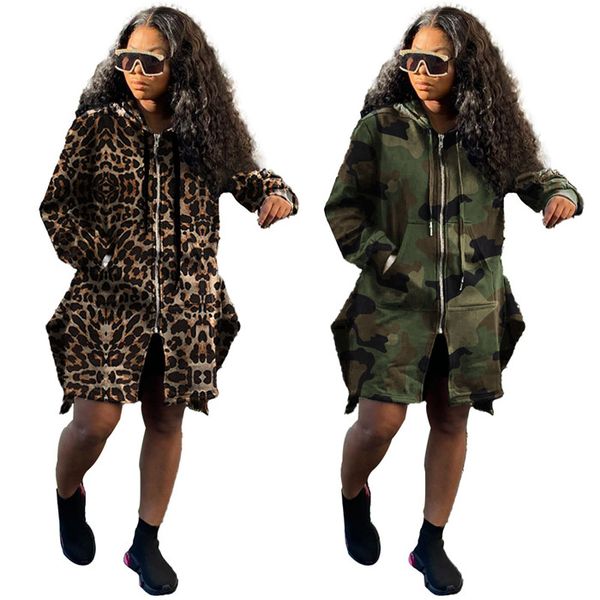 camouflage leopard trench coats womens loose long sleeve hooded drawstring zipper coats autumn sakeboard women long outerwear, Tan;black
camouflage leopard trench coats womens loose long sleeve hooded drawstring zipper coats autumn sakeboard women long outerwear, Tan;black