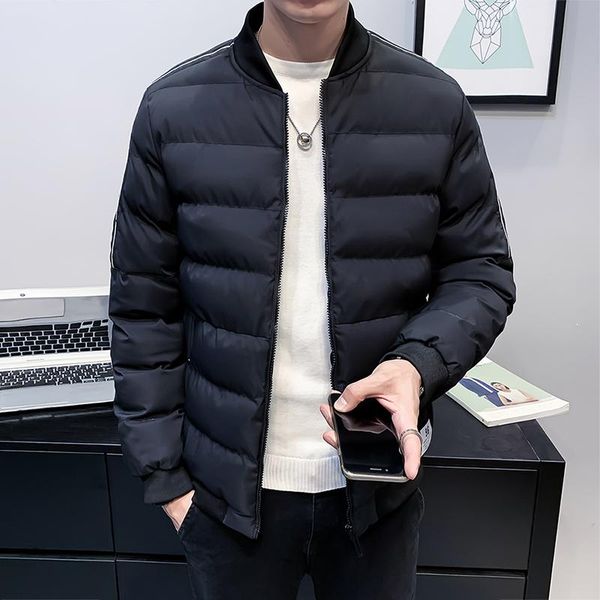 cotton jacket men's 2020 winter new youth short trend padded jacket handsome thick winter down padded men's parka coat, Black
cotton jacket men's 2020 winter new youth short trend padded jacket handsome thick winter down padded men's parka coat, Black