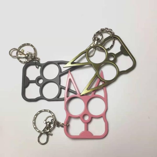 creative finger tiger new justice black cat two finger clasp 2 finger buckle with key chain self defense supplies window breaker3515
creative finger tiger new justice black cat two finger clasp 2 finger buckle with key chain self defense supplies window breaker3515