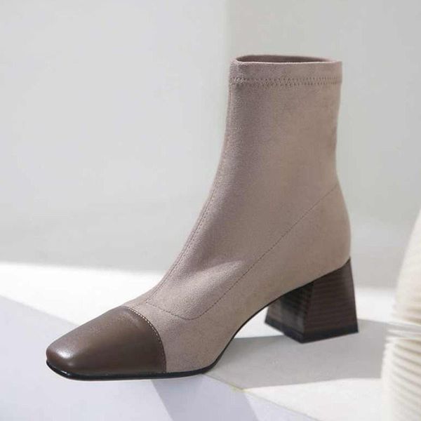 bottes femme new winter shoes women's ankle boots mixed colors sheep leather flock stretch boots keep warm women ankle, Black
bottes femme new winter shoes women's ankle boots mixed colors sheep leather flock stretch boots keep warm women ankle, Black