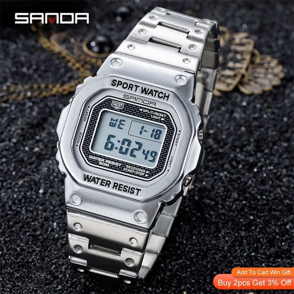 sanda top brand luxury мужские часы светодиодные цифровые часы мужские 5atm повседневные водонепроницаемые наручные часы стальные часы relog, Slivery;brown
sanda top brand luxury мужские часы светодиодные цифровые часы мужские 5atm повседневные водонепроницаемые наручные часы стальные часы relog, Slivery;brown
