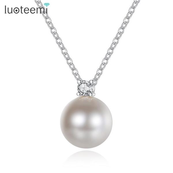 pendant necklaces luoteemi round imitation pearl for women fashion jewelry kolye bijoux femme christmas gift, Silver
pendant necklaces luoteemi round imitation pearl for women fashion jewelry kolye bijoux femme christmas gift, Silver
