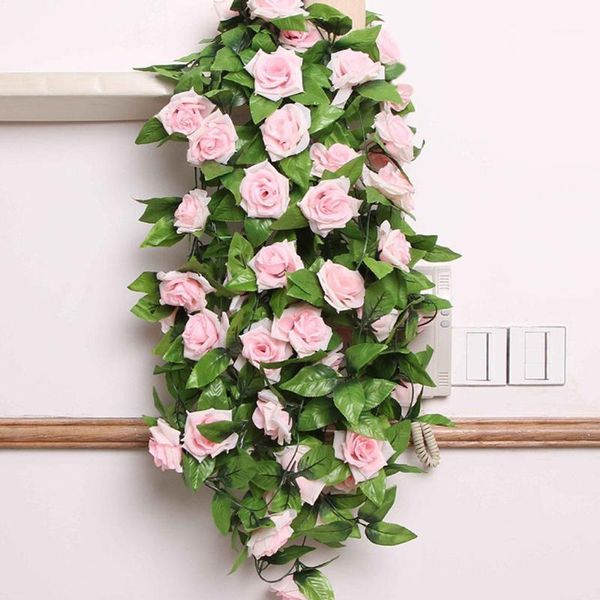 decorative flowers & wreaths 1x 8 ft artificial silk rose flower ivy vine leaf garland wedding party garlands 9.31
decorative flowers & wreaths 1x 8 ft artificial silk rose flower ivy vine leaf garland wedding party garlands 9.31