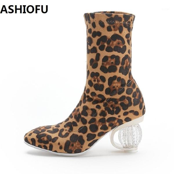 ashiofu new women ankle boots leopard night club party prom short boots crystal heel fashion dress evening shoes1, Black
ashiofu new women ankle boots leopard night club party prom short boots crystal heel fashion dress evening shoes1, Black