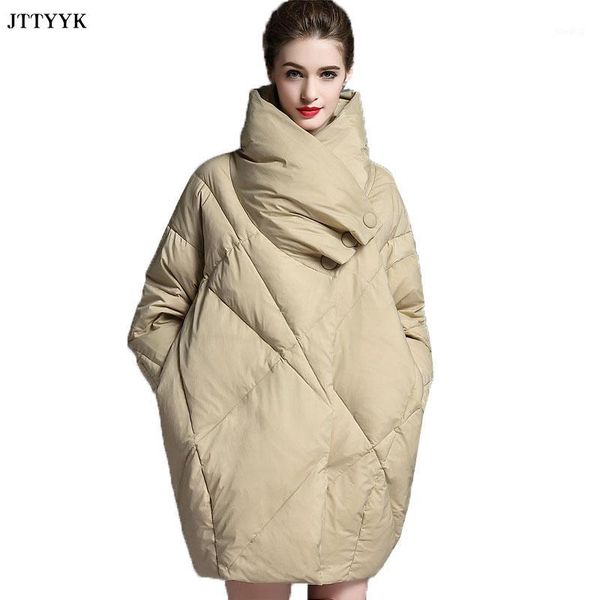 2020 winter high-end down coat women mid-length stand collar loose jacket large size thick cold-proof down parka jackets female1, Black
2020 winter high-end down coat women mid-length stand collar loose jacket large size thick cold-proof down parka jackets female1, Black