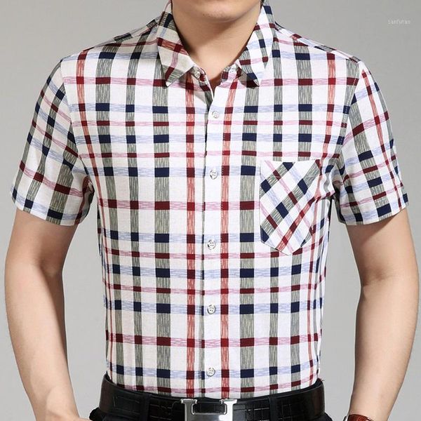 2018 summer short sleeve men shirt plaid dress casual slim fit social clothes shirts mens male fashion 09871, White;black
2018 summer short sleeve men shirt plaid dress casual slim fit social clothes shirts mens male fashion 09871, White;black