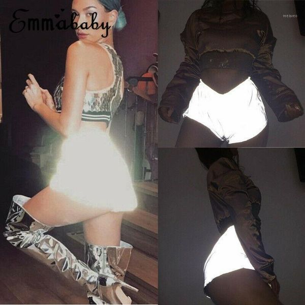 womens ladies summer fashion luminous reflective shorts dance party casual nightclub gym wear1, White;black
womens ladies summer fashion luminous reflective shorts dance party casual nightclub gym wear1, White;black