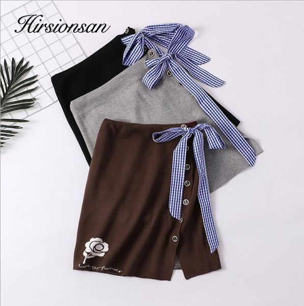 hirsionsan rose embroidery slim knitted skirts women 2020 spring split soft high waist skirts korean kawaii stretchy mini skirt1, Black
hirsionsan rose embroidery slim knitted skirts women 2020 spring split soft high waist skirts korean kawaii stretchy mini skirt1, Black
