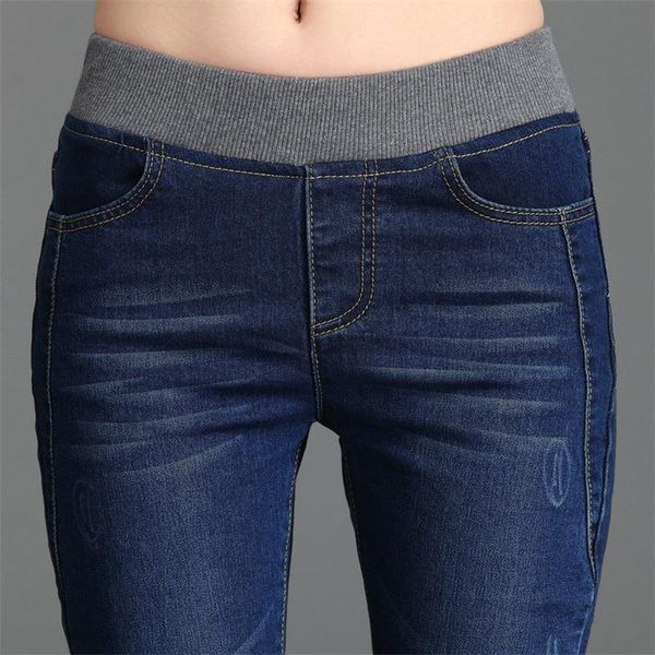 jeans woman tight waist jeans for women spring autumn new large size elastic pants with small feet skinny woman, Blue
jeans woman tight waist jeans for women spring autumn new large size elastic pants with small feet skinny woman, Blue
