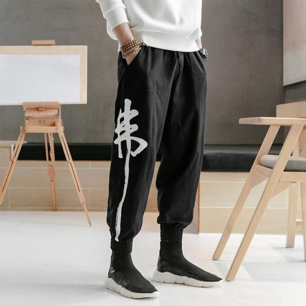 cotton linen mens leisure trousers chinese style fashionable jogging pants male elasticated waist men sweatpants large size 5xl, Black
cotton linen mens leisure trousers chinese style fashionable jogging pants male elasticated waist men sweatpants large size 5xl, Black