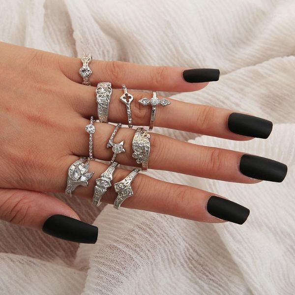 11 pcs/set gold ring set vintage leaf star moon geometric crystal ring set women charm joint 2020 fashion jewelry1, Golden;silver
11 pcs/set gold ring set vintage leaf star moon geometric crystal ring set women charm joint 2020 fashion jewelry1, Golden;silver