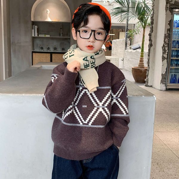 boys' new pullover winter sweaters: with big thickened long sv and versatile children's korean round neck, Blue
boys' new pullover winter sweaters: with big thickened long sv and versatile children's korean round neck, Blue