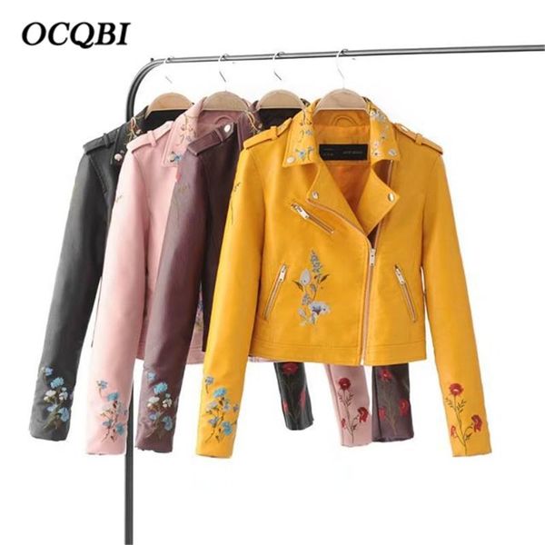 embroidery outerwear pu bomber crop jacket spring women yellow oversized motorcycle parkas wine, Black;brown
embroidery outerwear pu bomber crop jacket spring women yellow oversized motorcycle parkas wine, Black;brown