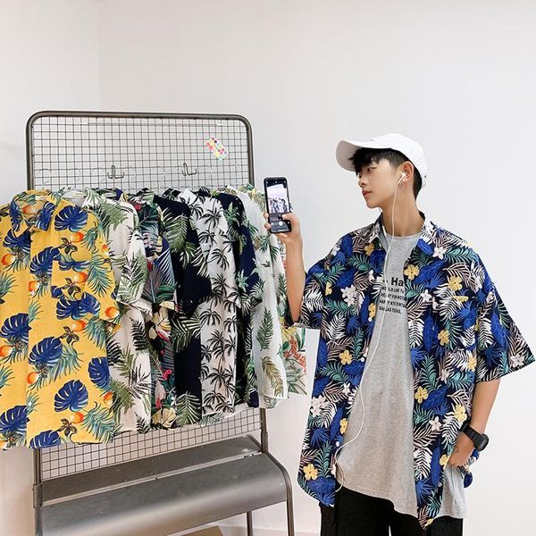 men's casual shirts men floral streetwear funny summer 2021 man korean button up hawaii vintage shirt short sleeve1, White;black
men's casual shirts men floral streetwear funny summer 2021 man korean button up hawaii vintage shirt short sleeve1, White;black