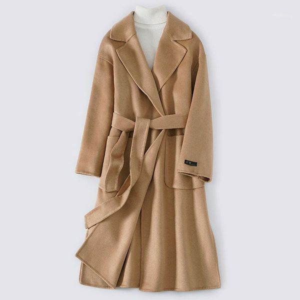 estenala women 100% wool coat turn down collar long wool coat woolen overcoat warmness outwear ladies overcoat1, Black
estenala women 100% wool coat turn down collar long wool coat woolen overcoat warmness outwear ladies overcoat1, Black