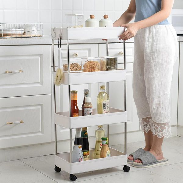 hooks & rails kitchen bathroom trolley floor shelf multi-layer removable storage rack space saving mobile organizer with wheels
hooks & rails kitchen bathroom trolley floor shelf multi-layer removable storage rack space saving mobile organizer with wheels