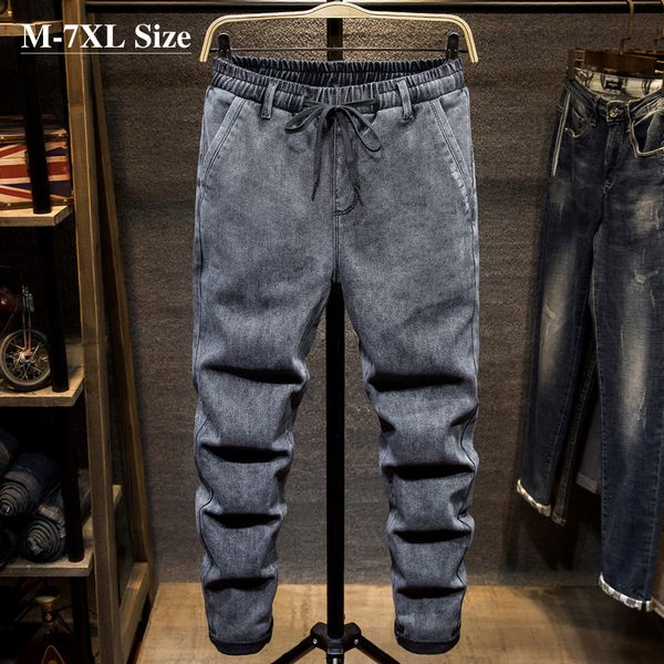 plus size 5xl 6xl 7xl smoked harm men's brim 2020 new mode autumn elastic belt cotton denim male casual pants, Blue
plus size 5xl 6xl 7xl smoked harm men's brim 2020 new mode autumn elastic belt cotton denim male casual pants, Blue