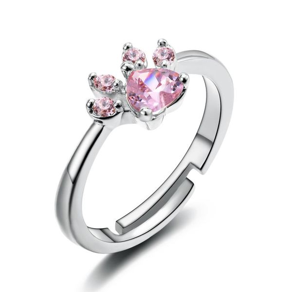 cat jewelry dog bear claw opening adjustable ring silver color rings for women wedding white pink crystal cz love gifts, Slivery;golden
cat jewelry dog bear claw opening adjustable ring silver color rings for women wedding white pink crystal cz love gifts, Slivery;golden