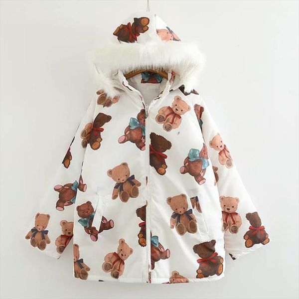 womens harajuku parkas kawaii jacket cartoon bear print winter padded coats women 2020 japanese fashion outwear loose coat, Black;brown
womens harajuku parkas kawaii jacket cartoon bear print winter padded coats women 2020 japanese fashion outwear loose coat, Black;brown