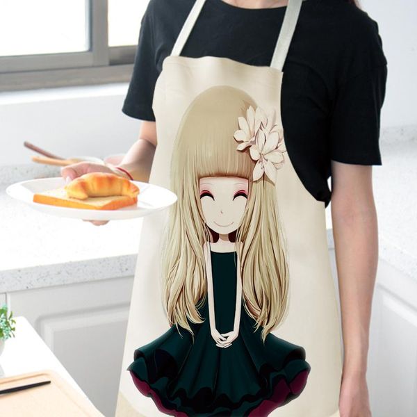 aprons creative girls printed women kitchen waterproof cooking oil-proof cotton linen antifouling chef apron 68*55cm 0126
aprons creative girls printed women kitchen waterproof cooking oil-proof cotton linen antifouling chef apron 68*55cm 0126