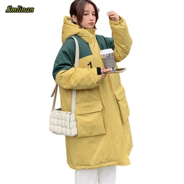 smlinan 2020 winter hooded long parka mujer plus big size loose padded jacket women thick down cotton hoodies coat female, Black
smlinan 2020 winter hooded long parka mujer plus big size loose padded jacket women thick down cotton hoodies coat female, Black