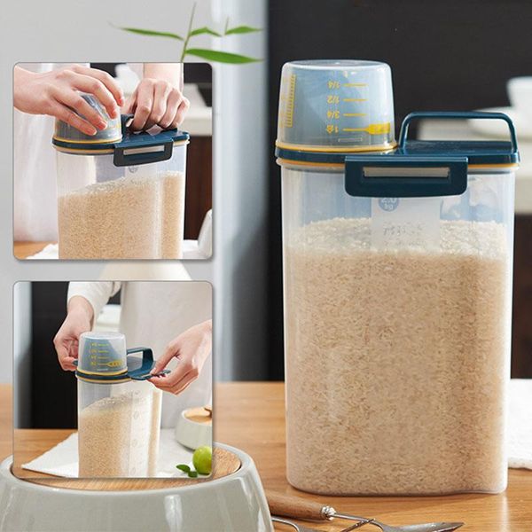 storage bottles & jars box plastic clear container set with pour lids kitchen dried grains tank organizer
storage bottles & jars box plastic clear container set with pour lids kitchen dried grains tank organizer