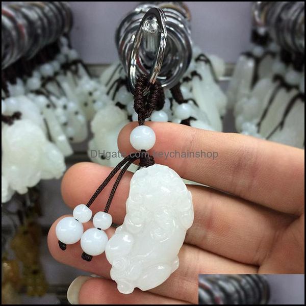 keychains fashion accessories natural jade car keychain key rings design animal lucky peace for styling drop delivery 2021 uw9pg, Silver
keychains fashion accessories natural jade car keychain key rings design animal lucky peace for styling drop delivery 2021 uw9pg, Silver