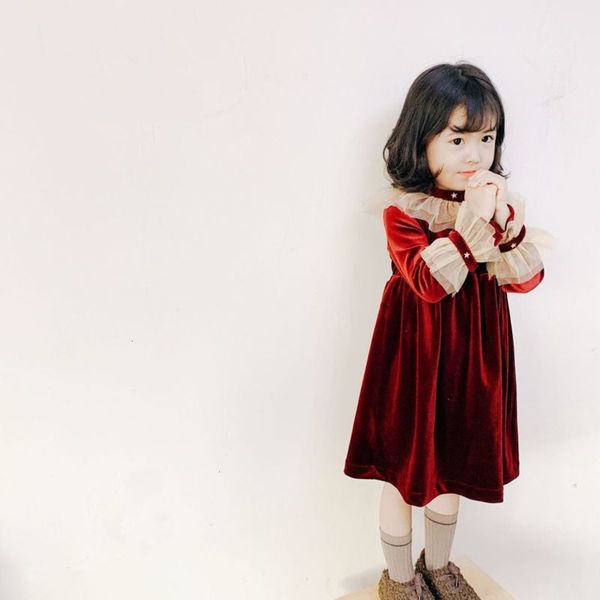 winter temperament 20 autumn girl's and new year red skirt children's foreign sle veet drs, Red;yellow
winter temperament 20 autumn girl's and new year red skirt children's foreign sle veet drs, Red;yellow